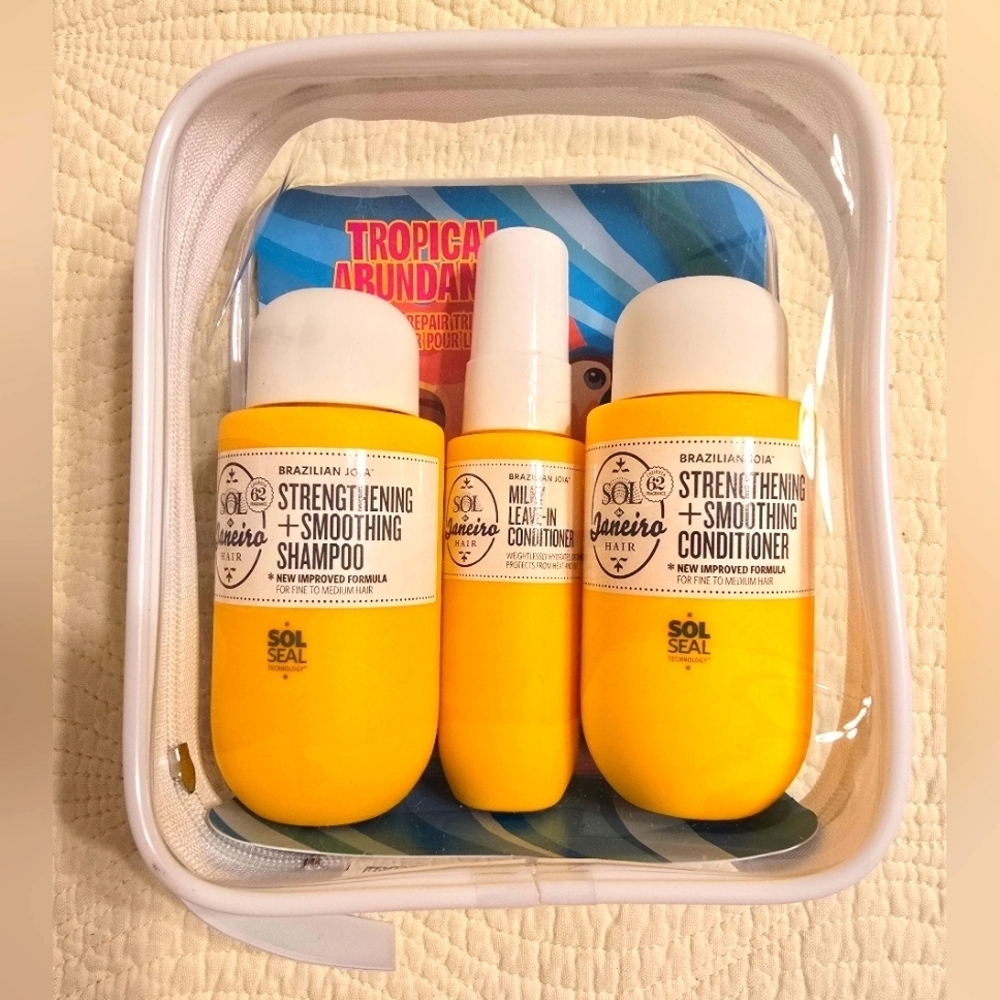 NWT Sol De Janeiro Tropical Abundance 3 Pc Hair Care Set